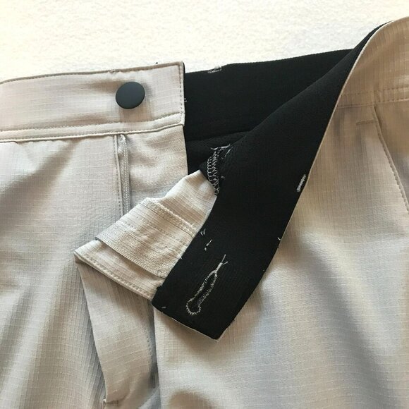 George Men's Flat Front Bermuda Golf Shorts Size 40 in Light Gray Activewear - Picture 9 of 14